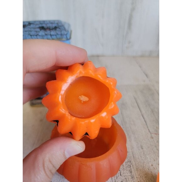 Vintage Halloween Mini candle haunted house pumpkin set - Picture 11 of 12